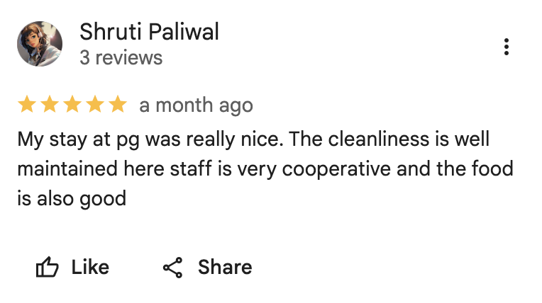 Google review screenshot from Shruti Paliwal