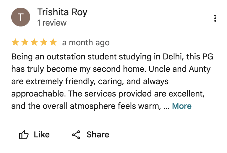 Google review screenshot from Trishita Roy